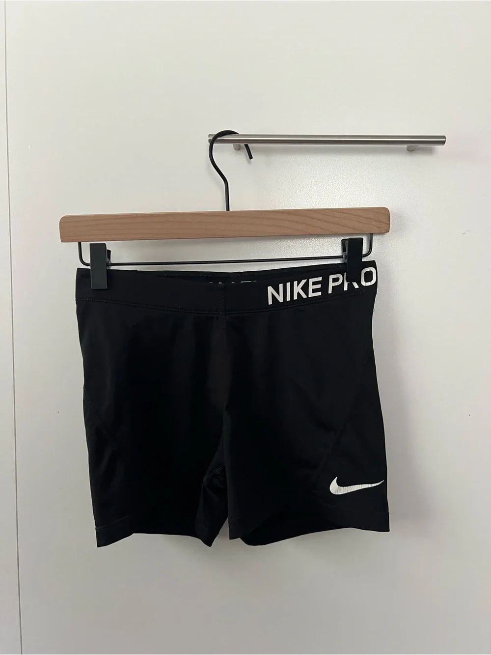 CLASSIC Nike Black' Training Shorts with White Logo